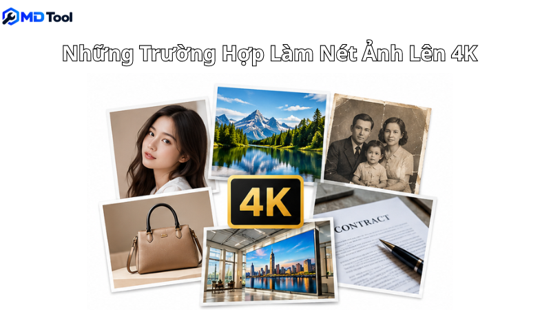 Những trường hợp cần làm nét ảnh lên 4k