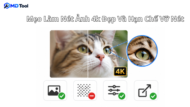 Mẹo làm nét ảnh 4k đẹp và hạn chế vỡ nét