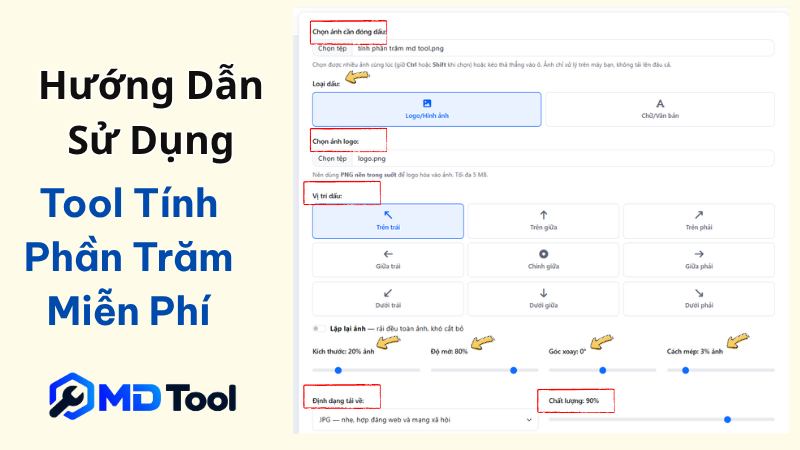 Cách chèn logo vào ảnh nhanh tại MD Tool