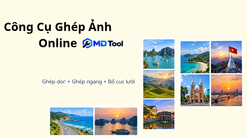 Công cụ ghép ảnh online tại MD Tool