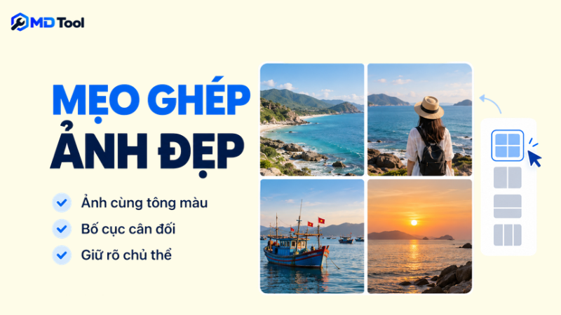 Mẹo ghép ảnh online đẹp mắt
