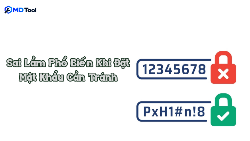 Sai lầm phổ biến khi đặt mật khẩu cần tránh