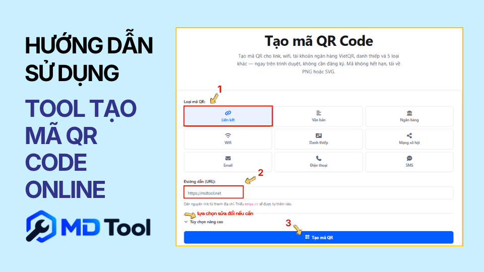 Hướng dẫn tạo mã QR Code online
