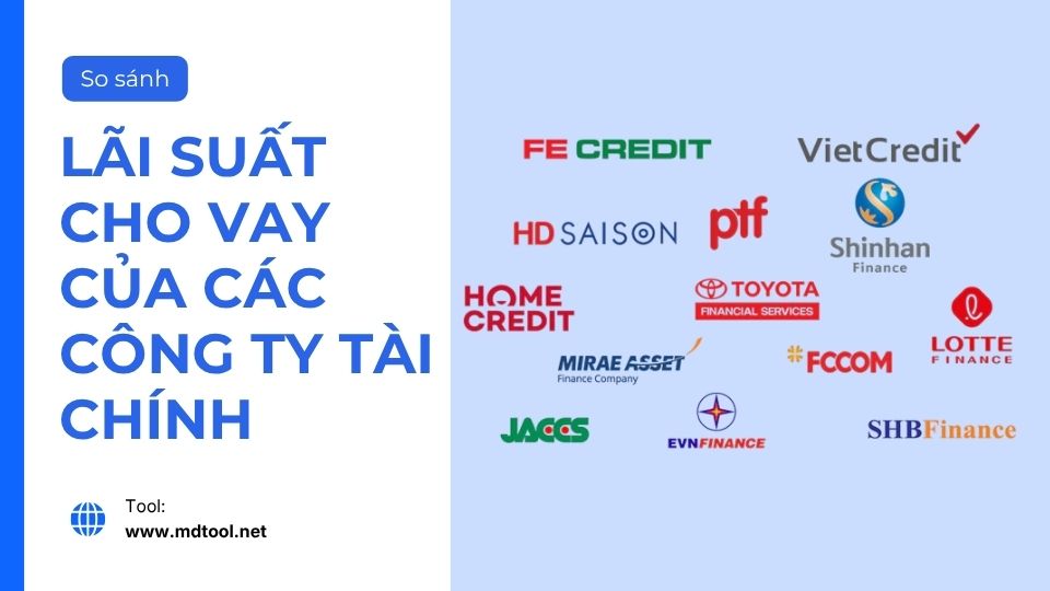 So sánh lãi suất cho vay của các công ty tài chính